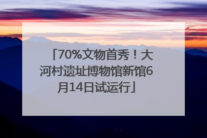 70%文物首秀！大河村遗址博物馆新馆6月14日试运行