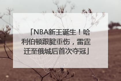 NBA新王诞生！哈利伯顿跟腱重伤，雷霆迁至俄城后首次夺冠
